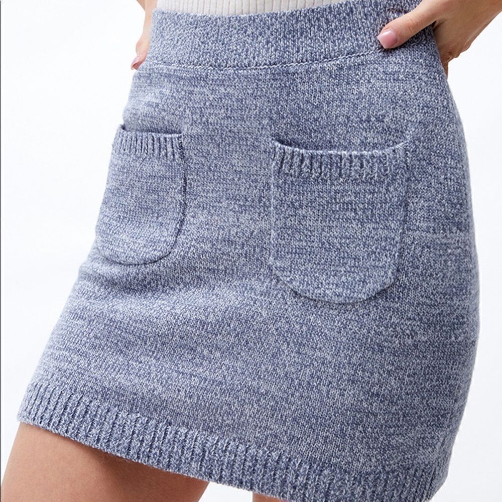 Free People Voila Mini Sweater Skirt
